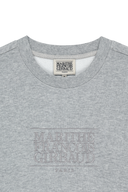 W CLASSIC LOGO SWEATSHIRT IN HEATHER GRAY