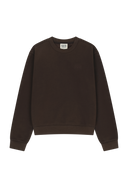 W SMALL CLASSIC LOGO SWEATSHIRT IN BROWN