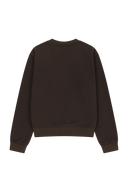 W SMALL CLASSIC LOGO SWEATSHIRT IN BROWN
