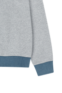 SMALL CLASSIC LOGO EMBROIDERY SWEATSHIRT IN HEATHER GREY