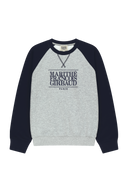 CLASSIC LOGO COLOR BLOCK RAGLAN SWEATSHIRT IN NAVY