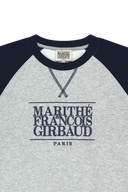 CLASSIC LOGO COLOR BLOCK RAGLAN SWEATSHIRT IN NAVY