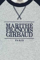 CLASSIC LOGO COLOR BLOCK RAGLAN SWEATSHIRT IN NAVY