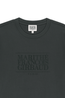 CLASSIC LOGO TEE IN CHARCOAL GREY