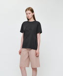 CLASSIC LOGO TEE IN CHARCOAL GREY