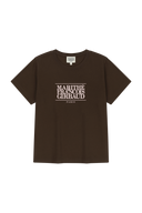W CLASSIC LOGO TEE IN BROWN