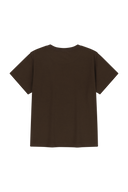 W CLASSIC LOGO TEE IN BROWN