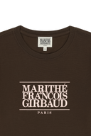 W CLASSIC LOGO TEE IN BROWN