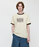 AEROCOOL CLASSIC LOGO RINGER TEE IN CREAM