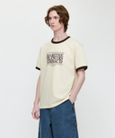 AEROCOOL CLASSIC LOGO RINGER TEE IN CREAM