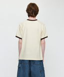 AEROCOOL CLASSIC LOGO RINGER TEE IN CREAM