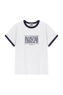 AEROCOOL CLASSIC LOGO RINGER TEE IN WHITE