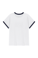 AEROCOOL CLASSIC LOGO RINGER TEE IN WHITE