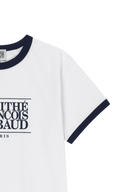 AEROCOOL CLASSIC LOGO RINGER TEE IN WHITE