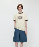 AEROCOOL CLASSIC LOGO RINGER TEE IN CREAM