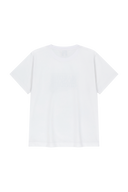W STAMP CLASSIC LOGO TEE IN WHITE