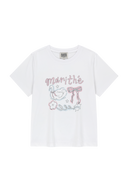 W SWAN GRAPHIC TEE IN WHITE