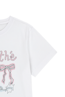 W SWAN GRAPHIC TEE IN WHITE