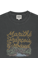 VINTAGE DRAWING ARDECHE OVERSIZED TEE IN CHARCOAL GREY