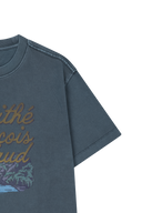 VINTAGE DRAWING ARDECHE OVERSIZED TEE IN VINTAGE BLUE