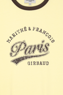 W VINTAGE CURSIVE LOGO RINGER TEE IN BUTTER