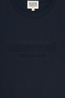 EMBO REGULAR LOGO TEE IN NAVY