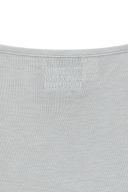 W SMALL CLASSIC LOGO SLEEVELESS LAYERED TEE IN LIGHT GRAY