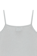 W SMALL CLASSIC LOGO SLEEVELESS LAYERED TEE IN LIGHT GRAY