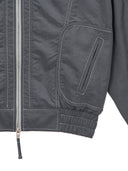 CURVY BOMBER JUMPER IN CHARCOAL GREY