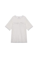 MATIN縫線LOGO上衣 白色