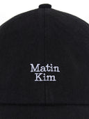 MATIN MINI LOGO DENIM BALL CAP IN BLACK