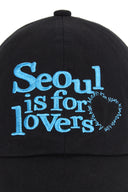 SEOUL LOVERS GRAFFITI 基本棒球帽－黑色
