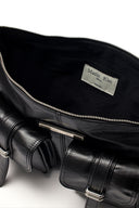 TWIN POCKET SHOULDER BAG IN BLACK