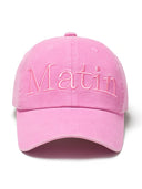 MATIN LOGO WASHED BALL CAP IN PINK