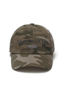 CAMOUFLAGE LOGO BALL CAP IN KHAKI