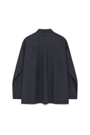 POCKET FOLDOVER SHIRT FOR MEN IN CHARCOAL GREY
