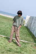 VINTAGE WASHED LOGO TOP FOR MEN IN KHAKI