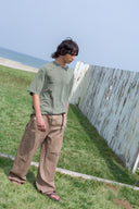 VINTAGE WASHED LOGO TOP FOR MEN IN KHAKI
