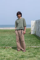 VINTAGE WASHED LOGO TOP FOR MEN IN KHAKI
