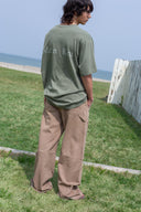 VINTAGE WASHED LOGO TOP FOR MEN IN KHAKI