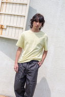 SWEAT PRINTING LOGO TOP FOR MEN IN LIGHT YELLOW