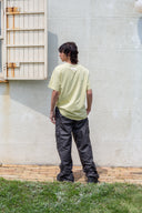 SWEAT PRINTING LOGO TOP FOR MEN IN LIGHT YELLOW