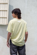 SWEAT PRINTING LOGO TOP FOR MEN IN LIGHT YELLOW
