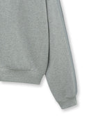 CUT OUT HALF ZIP SWEATSHIRT FOR WOMEN IN GRAY