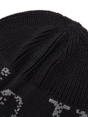 CRACKED LOGO BUCKET BEANIE IN BLACK