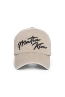 SCRIPT LOGO BALL CAP IN BEIGE