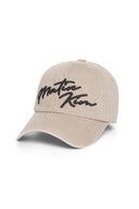 SCRIPT LOGO BALL CAP IN BEIGE