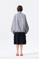 MATIN KIM LOGO風衣外套 深灰
