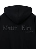 BACK LOGO ESSENTIAL HOODY ZIP UP IN BLACK