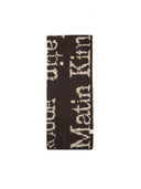 CRACKED LOGO MUFFLER IN BROWN